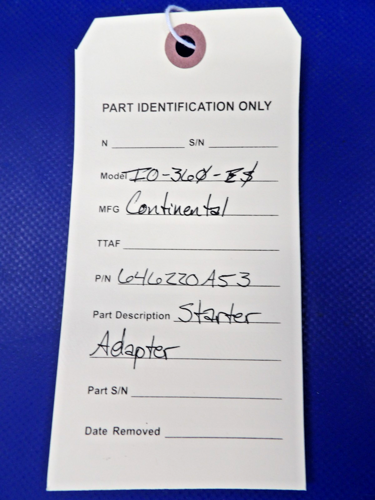Continental IO-360-ES / IO-360 Starter Adapter P/N 646220A53 NOS (0426-1365)10