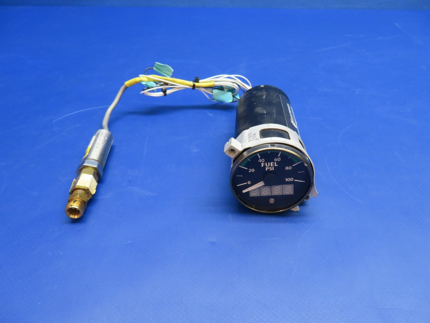 Electronics Int. Fuel Pressure Gauge 12/24V P/N TR-1-FP TESTED (0426-1713)0
