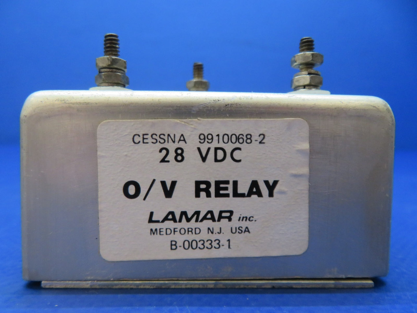 Cessna 421 Lamar Overvoltage Relay 28v P/N 9910068-2 TESTED (0326-227)1