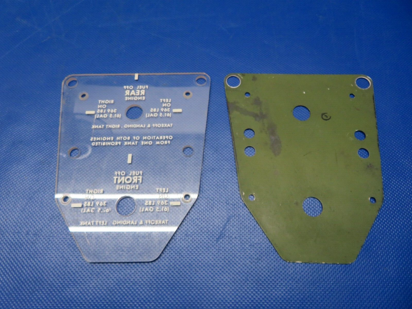 Cessna 337 Fuel Selector Glass Assembly P/N 1516211-9 (0324-1244)