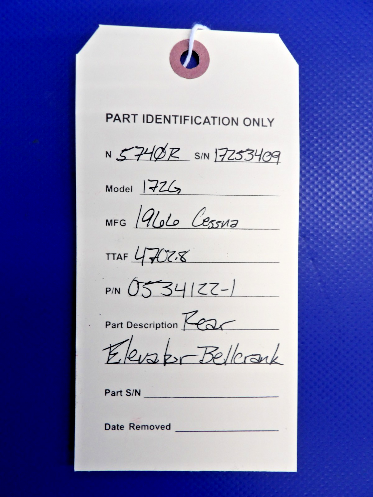 Cessna 172 / 172G Rear Elevator Bellcrank P/N 0534122-1 (0326-1203)8