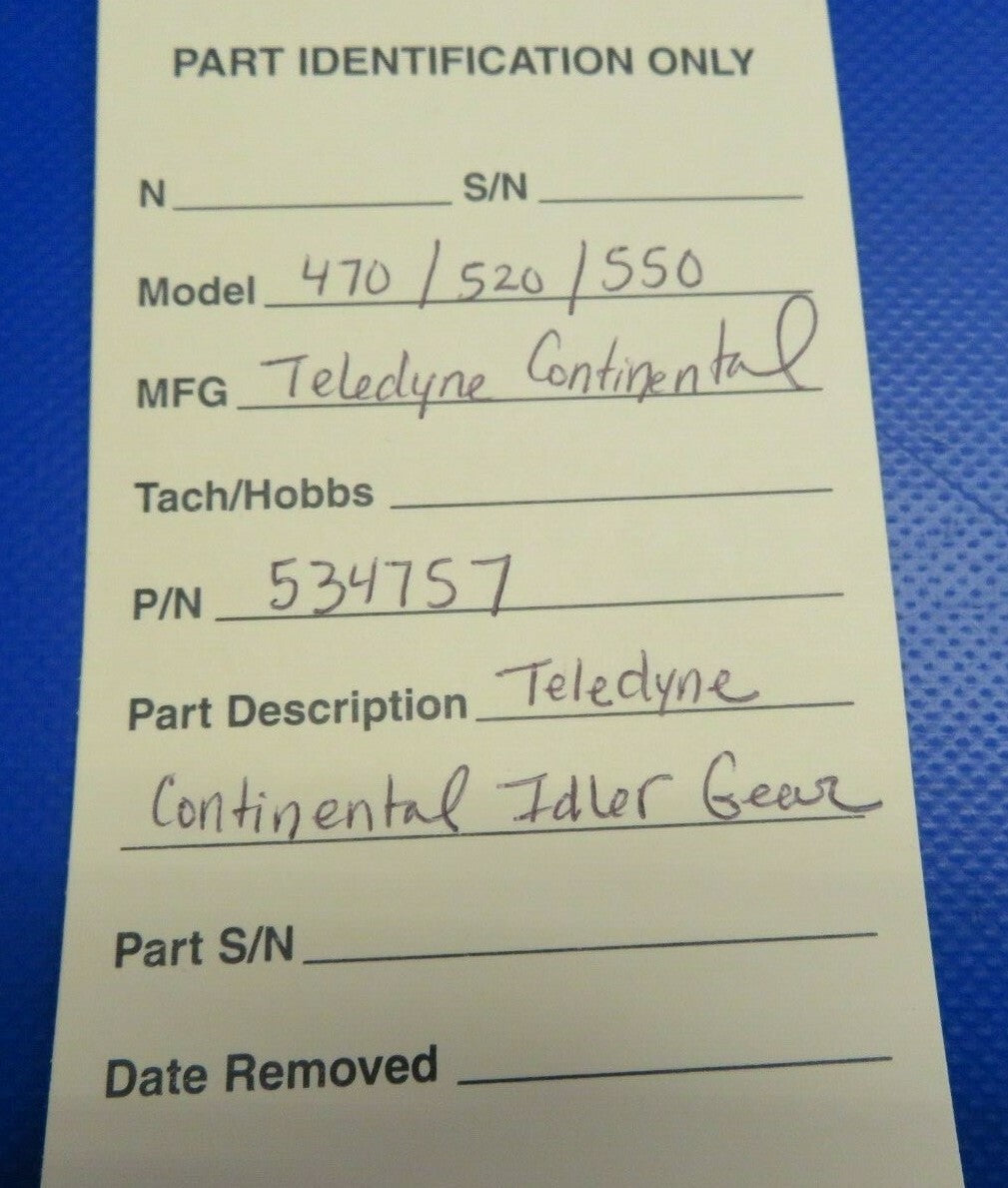 Teledyne Continental 470 / 520 / 550 Idler Gear P/N 534757 (0520-420)3