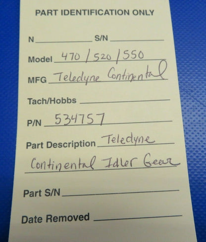 Teledyne Continental 470 / 520 / 550 Idler Gear P/N 534757 (0520-420)3