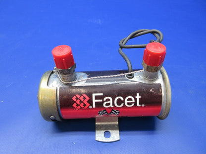 Beech 76 Duchess Facet Fuel Pump 12V P/N 476-087 TESTED (0426-820)0