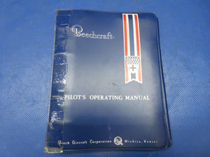 Beech C23 Sundowner Pilot's Operating Manual P/N 169-590008-17 (1124-1262)