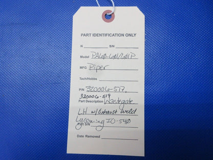 Piper PA60-601 / 601P Wastegate LH w/ Exhaust Weld P/N 320006-517 (0624-1303)