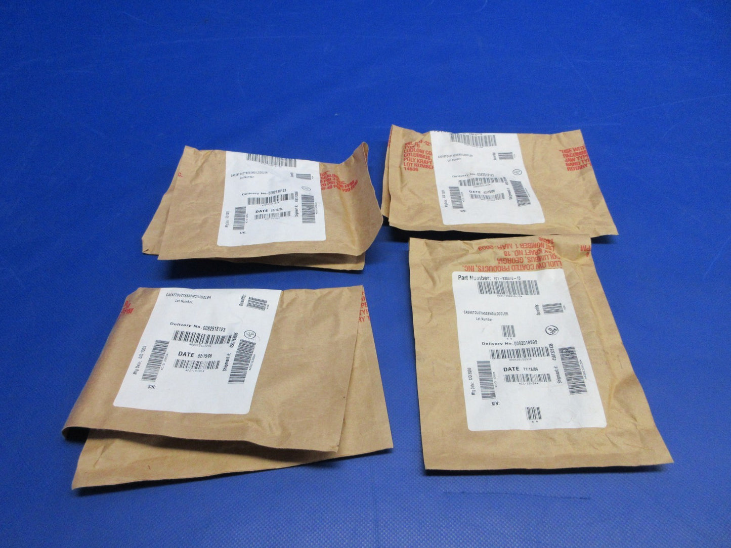 Beech King Air B200 Oil Cooler Duct Gasket 101-930010-15 LOT OF 4 NOS (0426-780)0