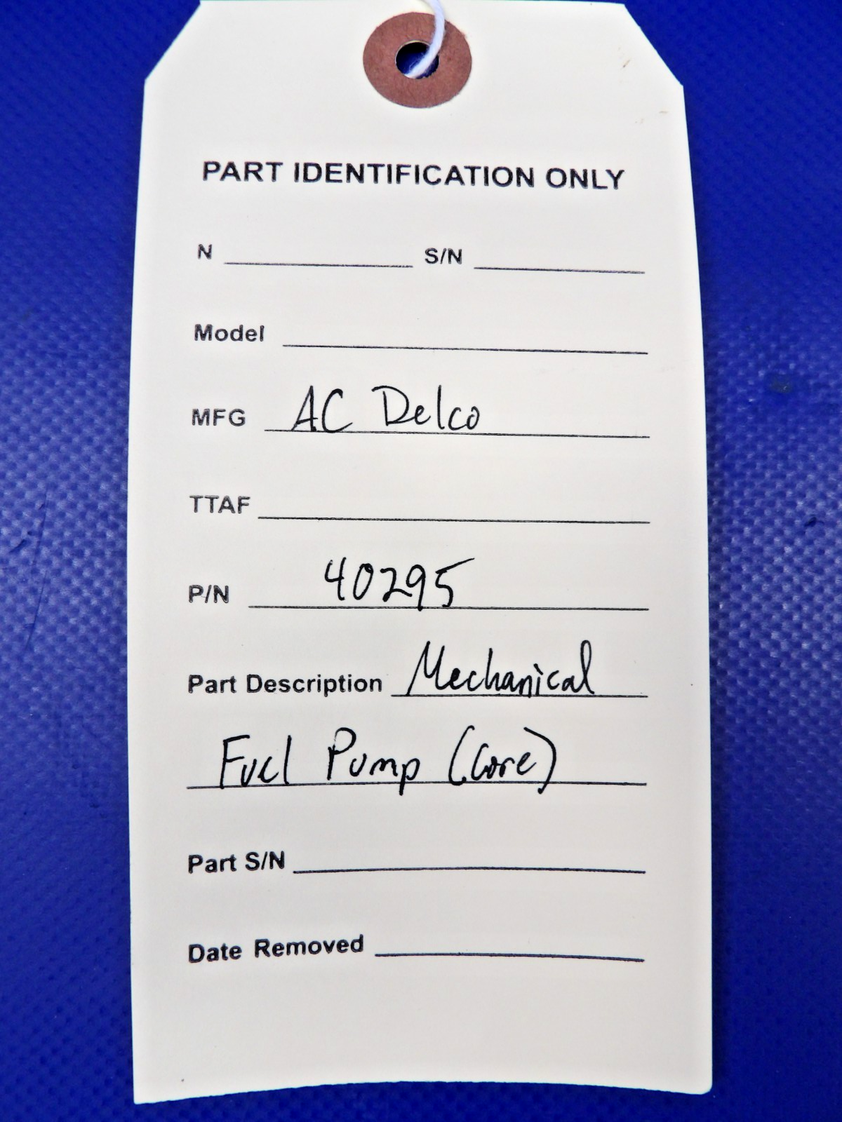 AC Delco Mechanical Fuel Pump P/N 40295 CORE (0626-1443)9