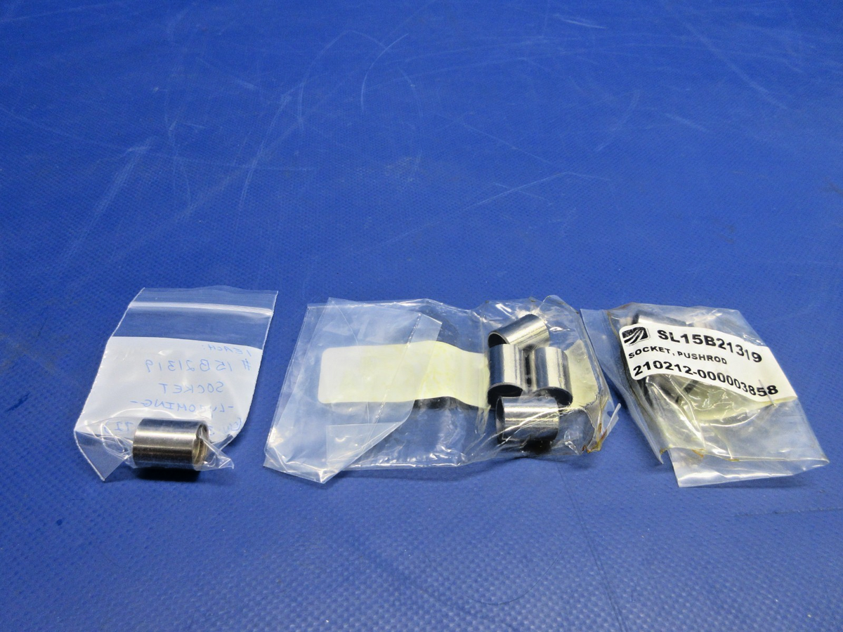 Lycoming Pushrod Socket P/N 15B21319, SL15B21319 SET OF 8 NOS (0926-890)2