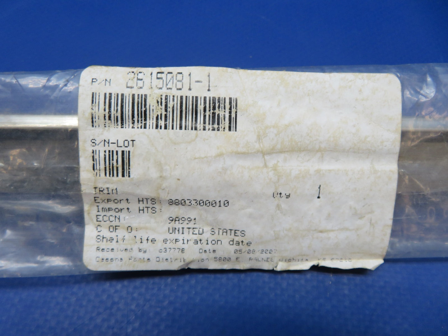 Cessna 208 / 208B Cargo Door Trim P/N 2615081-1 NOS (0326-121)2