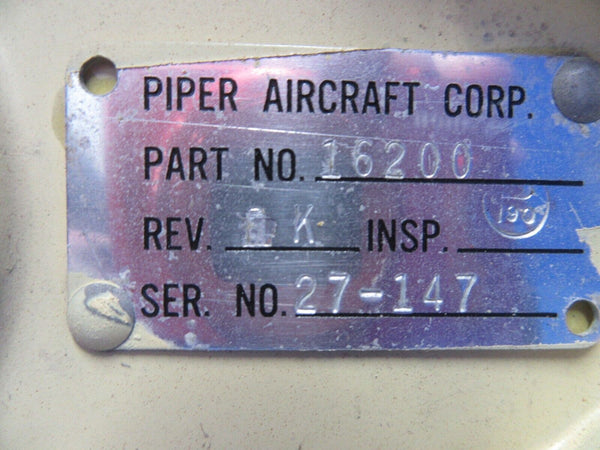 Piper PA-23-250 Aztec Vertical Stabilizer / Fin Assy P/N 16200-00 (0424-02)