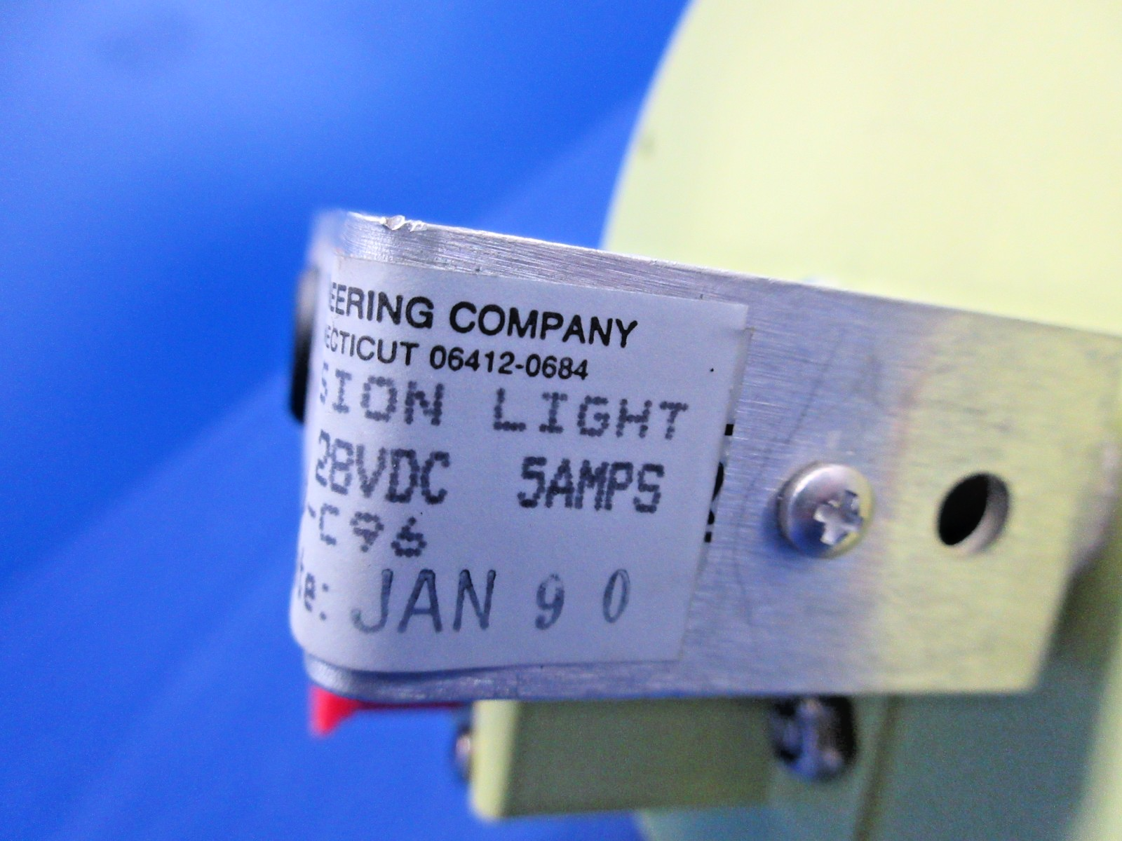 Whelen Red Anti-Collision Light 28V P/N 90033-7 NOS TESTED (0326-932)6