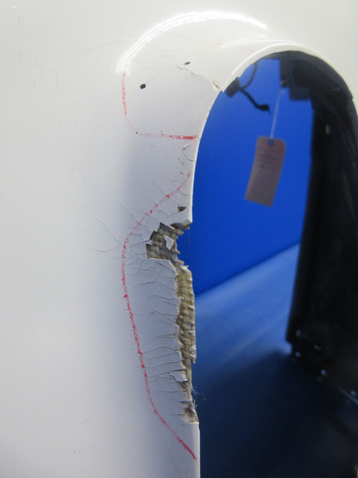 Damaged Piper PA-38-112 Tomahawk Lower Engine Cowl P/N 77677-02 (1124-816)6