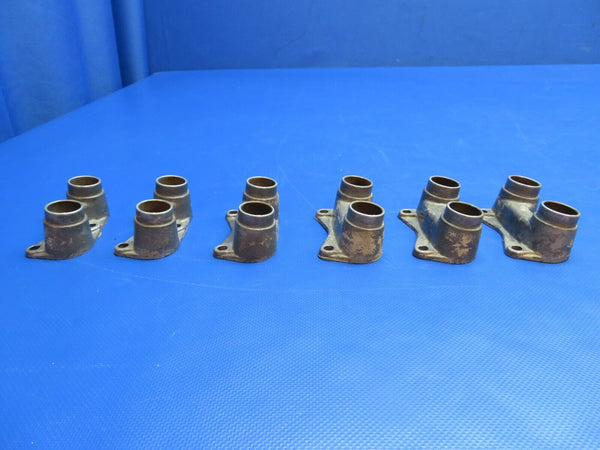 Continental O-300-D Flange Pushrod Housing P/N 530163 LOT OF 6 (0624-1754)