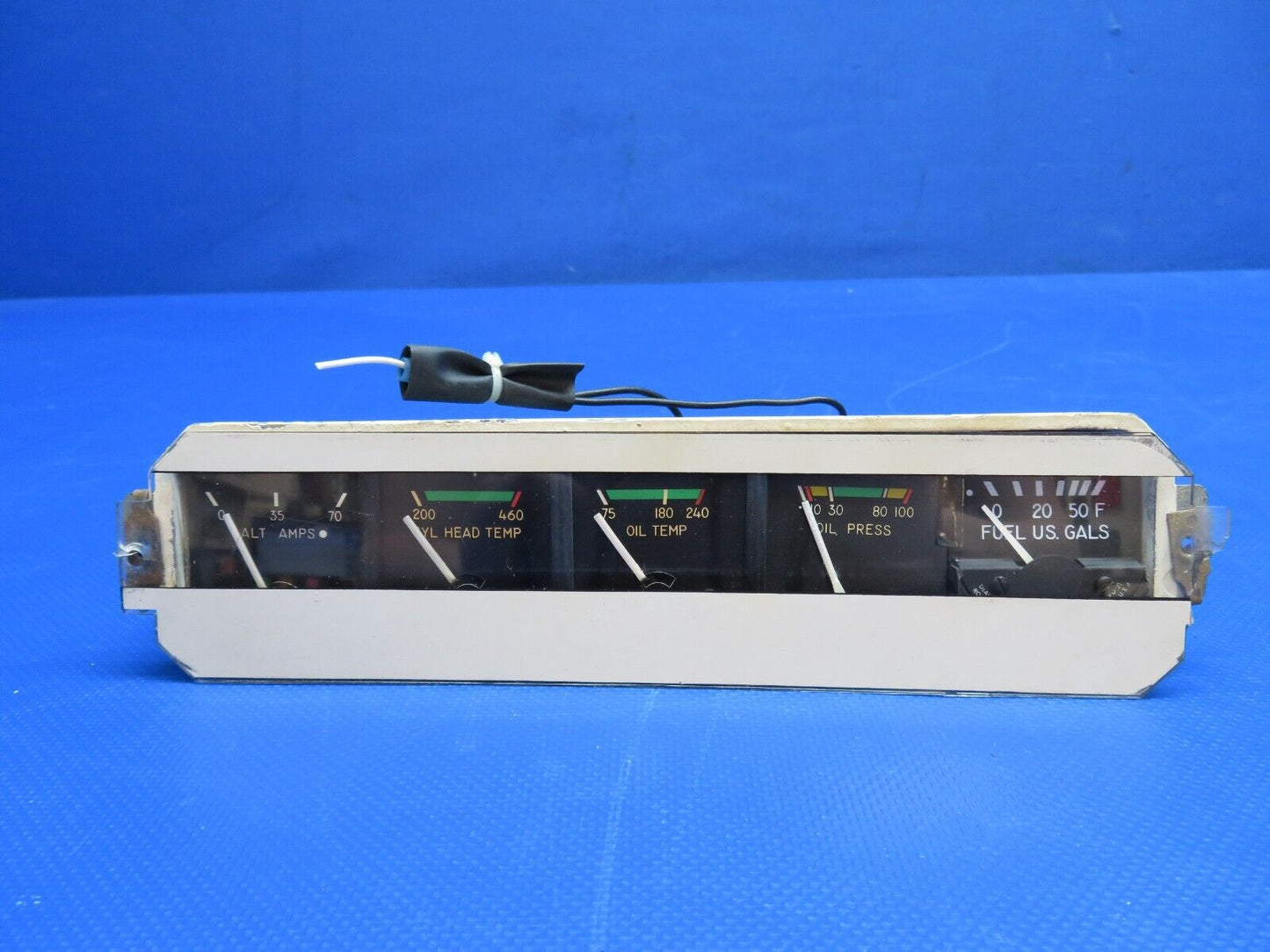 Piper PA-34 Stewart Warner Cluster Gauge 436459, 436459-Y10 WARRANTY (0424-1734)