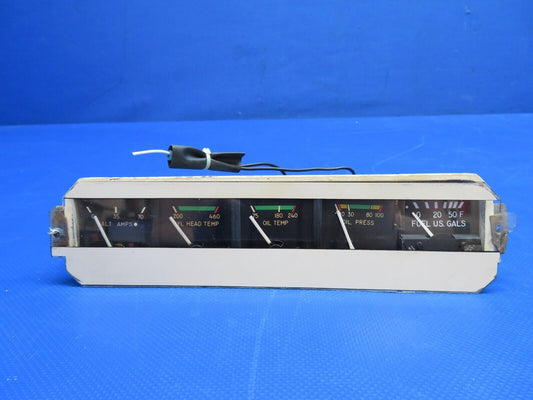 Piper PA-34 Stewart Warner Cluster Gauge 436459, 436459-Y10 WARRANTY (0424-1734)