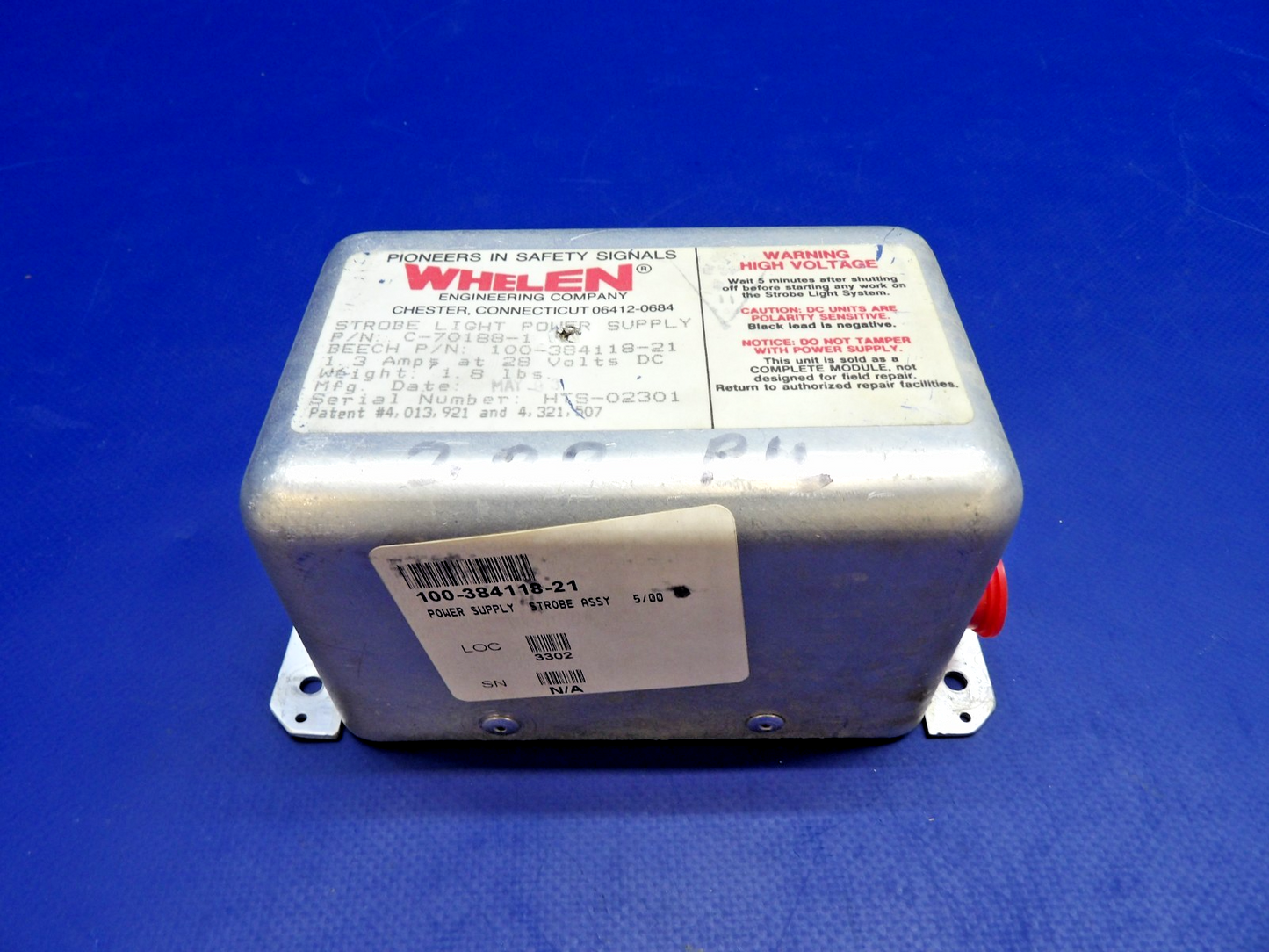 Whelen Strobe Light Power Supply 28V P/N C-70188-1 TESTED (0426-1343)3