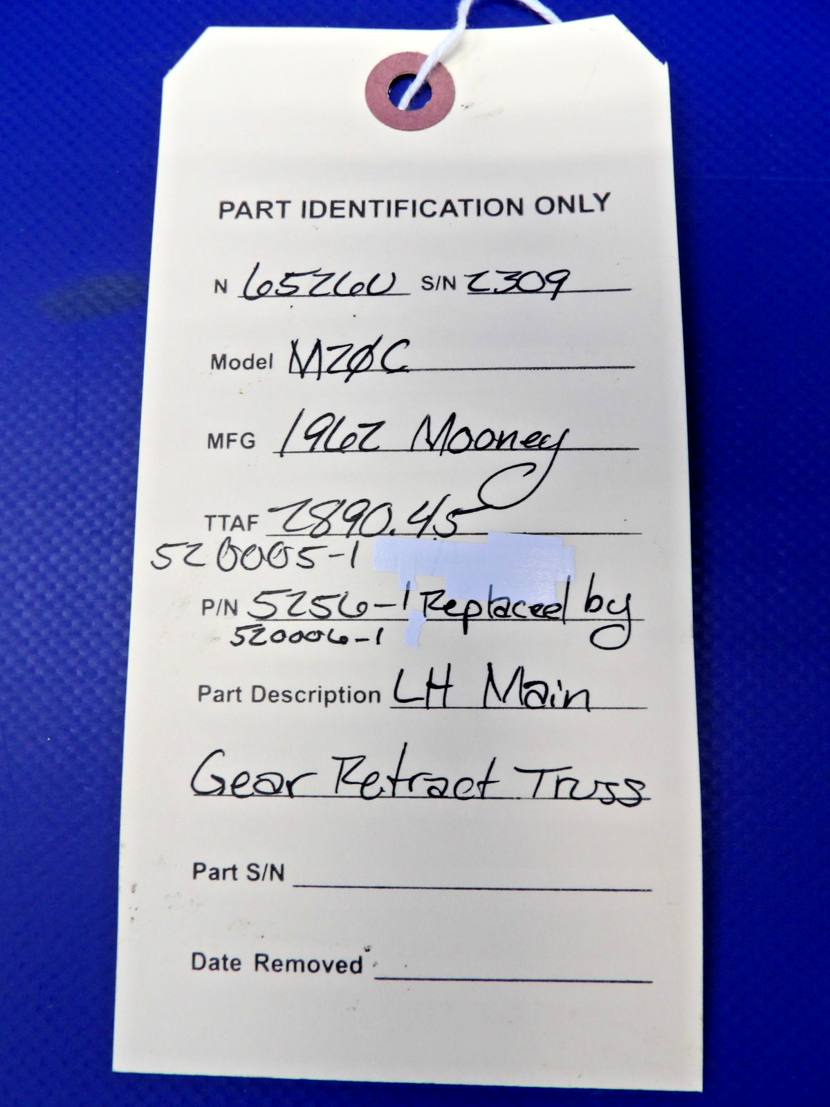 Mooney M20 / M20C LH Main Gear Retract Truss P/N 5256-1 (0426-1442)13