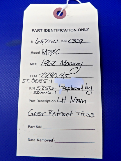 Mooney M20 / M20C LH Main Gear Retract Truss P/N 5256-1 (0426-1442)13