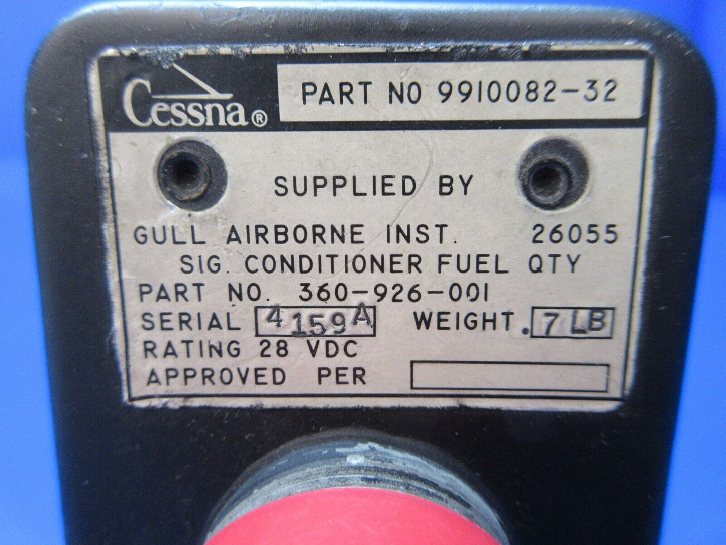 Cessna Fuel Quantity Indicator 9910082-32 w/ WARRANTY & 8130 (1224-1258)