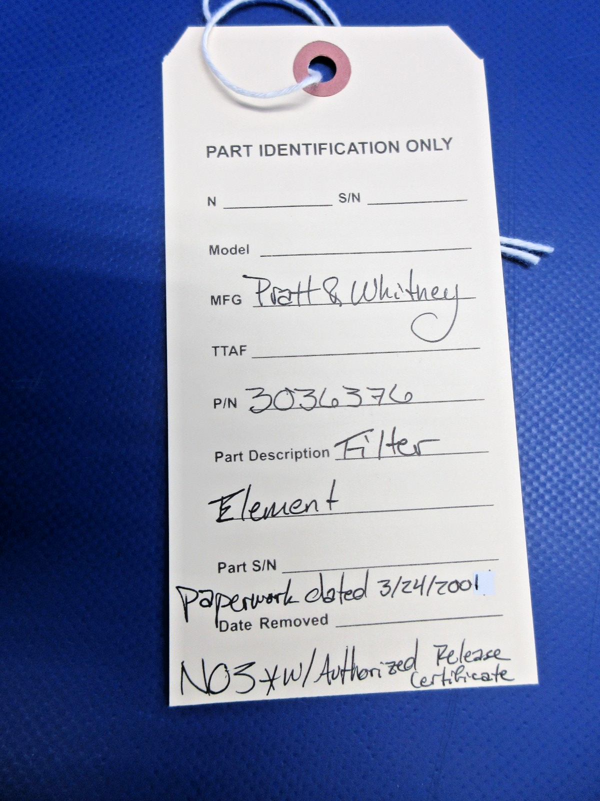 Pratt & Whitney Filter Element  P/N 3036376 NOS (0426-848)11
