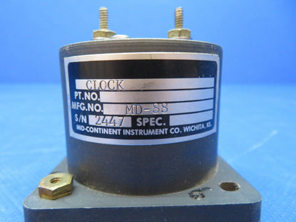 Mid-Continent Electric Clock 12-32v MD-88 TESTED (1024-108)