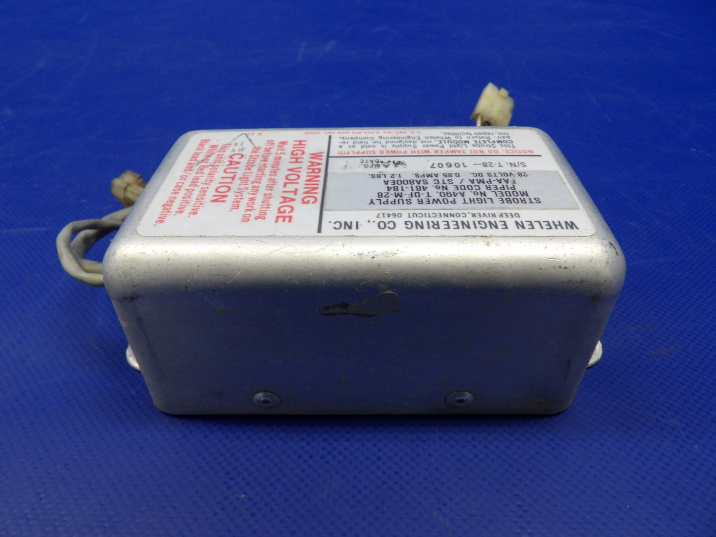 Piper Cheyenne Whelen Strobe Power Supply 28V P/N A490 TESTED (0626-1307)7
