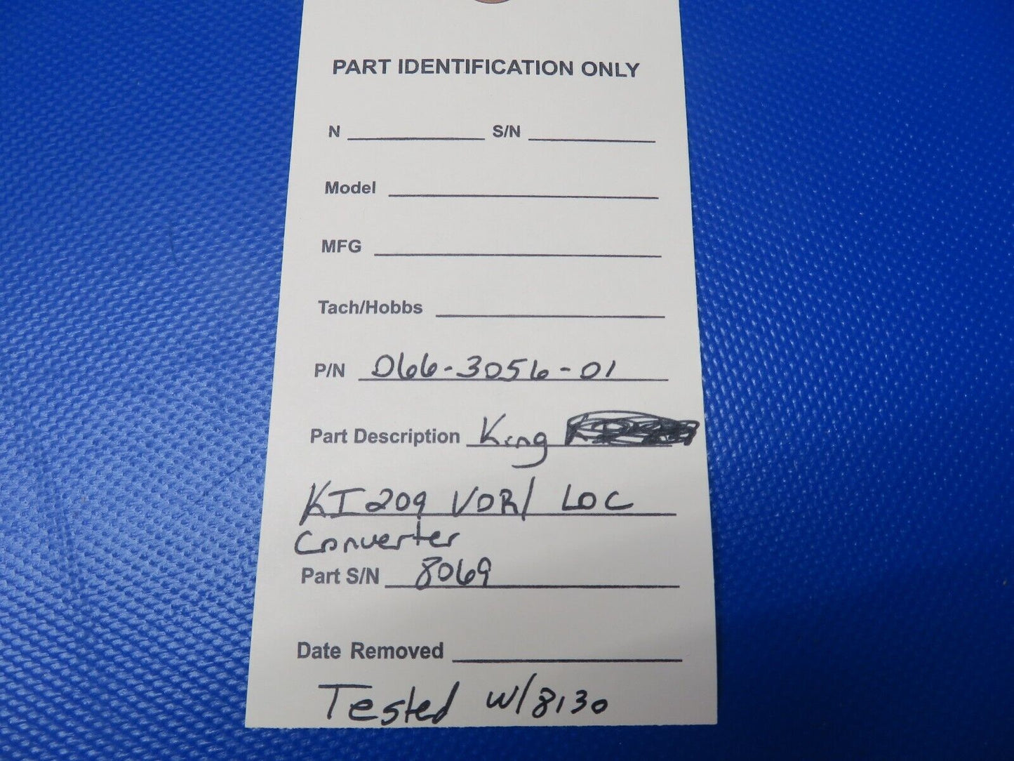 King KI209 VOR/LOC Converter & GS Ind. P/N 066-3056-01 TESTED w 8130 (0324-1756)