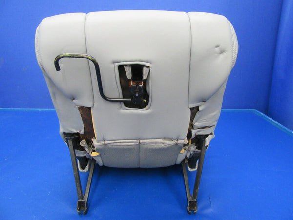 Beech Baron 95-B55 Seat RH Fourth Passenger Gray Leather 102-530094-7 (1119-30)