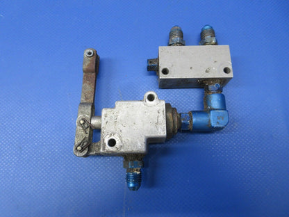 Beech C23 Sundowner Parking Brake Block & Valve P/N 35-380065-7 (0724-1439)