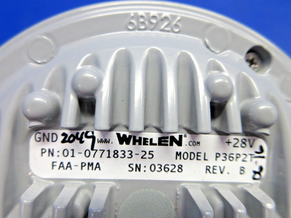 Cessna 310N Whelen P36P2T LED Taxi Light 28V P/N 01-0771833-25 TESTED (0926-744)1