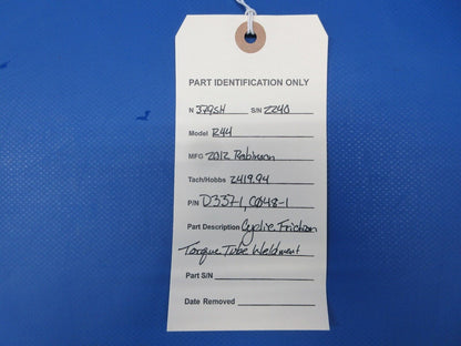 Robinson R44 Raven II Cyclic Friction Torque Tube Weldment P/N D337-1(0724-1416)