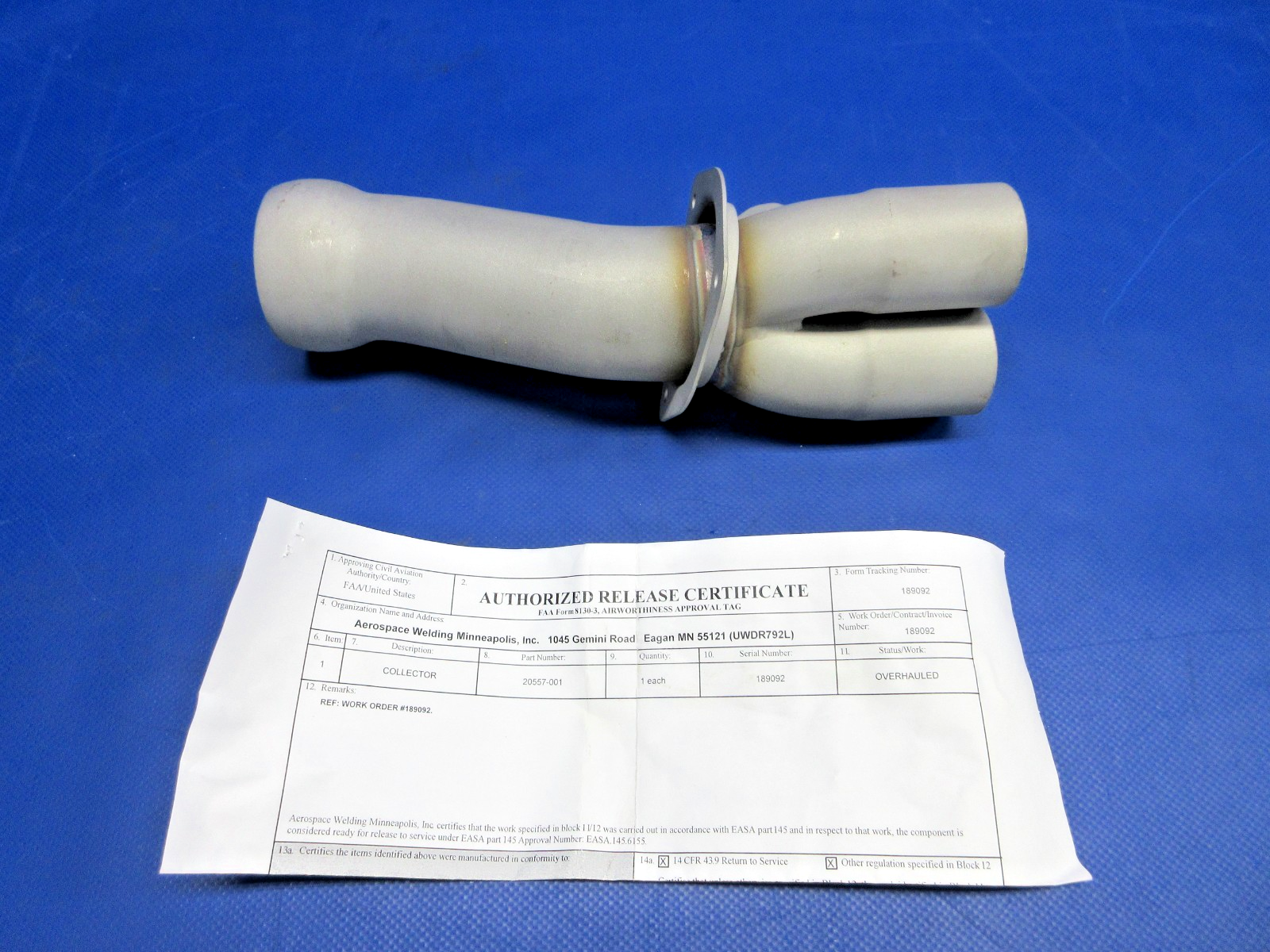 Cirrus SR20 Exhaust Collector w/8130 P/N 20557-001 OH (0426-744)1