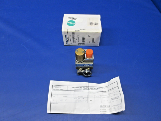 Beech Electromech Fuel Shut Off Valve 28V P/N 101-389025-5 Overhauled (0426-758)0