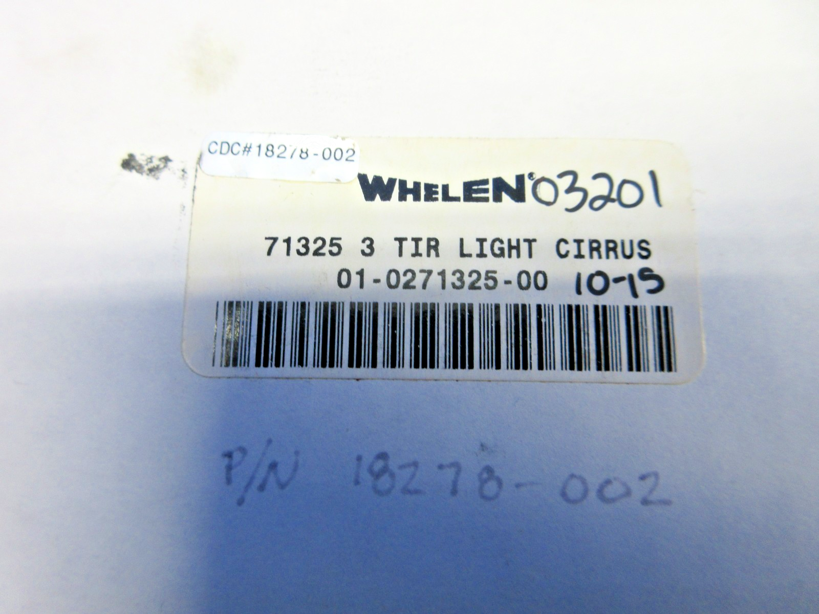 Whelen LED Recognition Light 28V P/N 01-0271325-00 NOS (0426-751)1