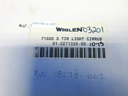 Whelen LED Recognition Light 28V P/N 01-0271325-00 NOS (0426-751)1