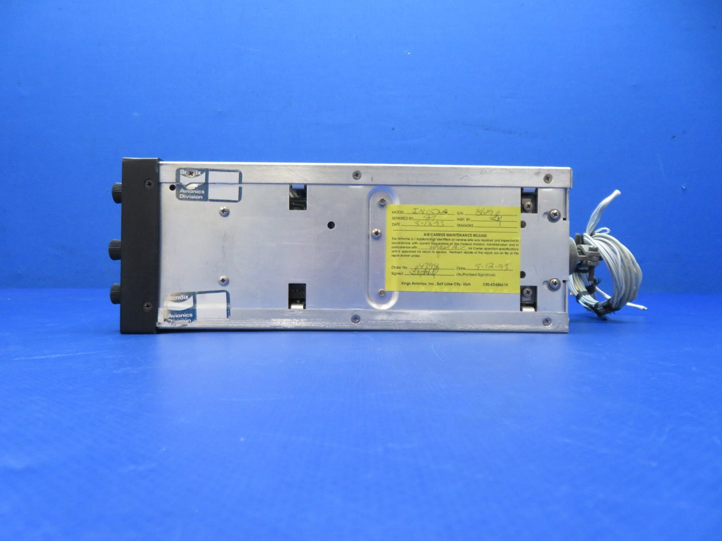 Bendix Radar Indicator IN-152A w/ Tray 28v P/N 4000946-5201 WARRANTY (0326-235)7