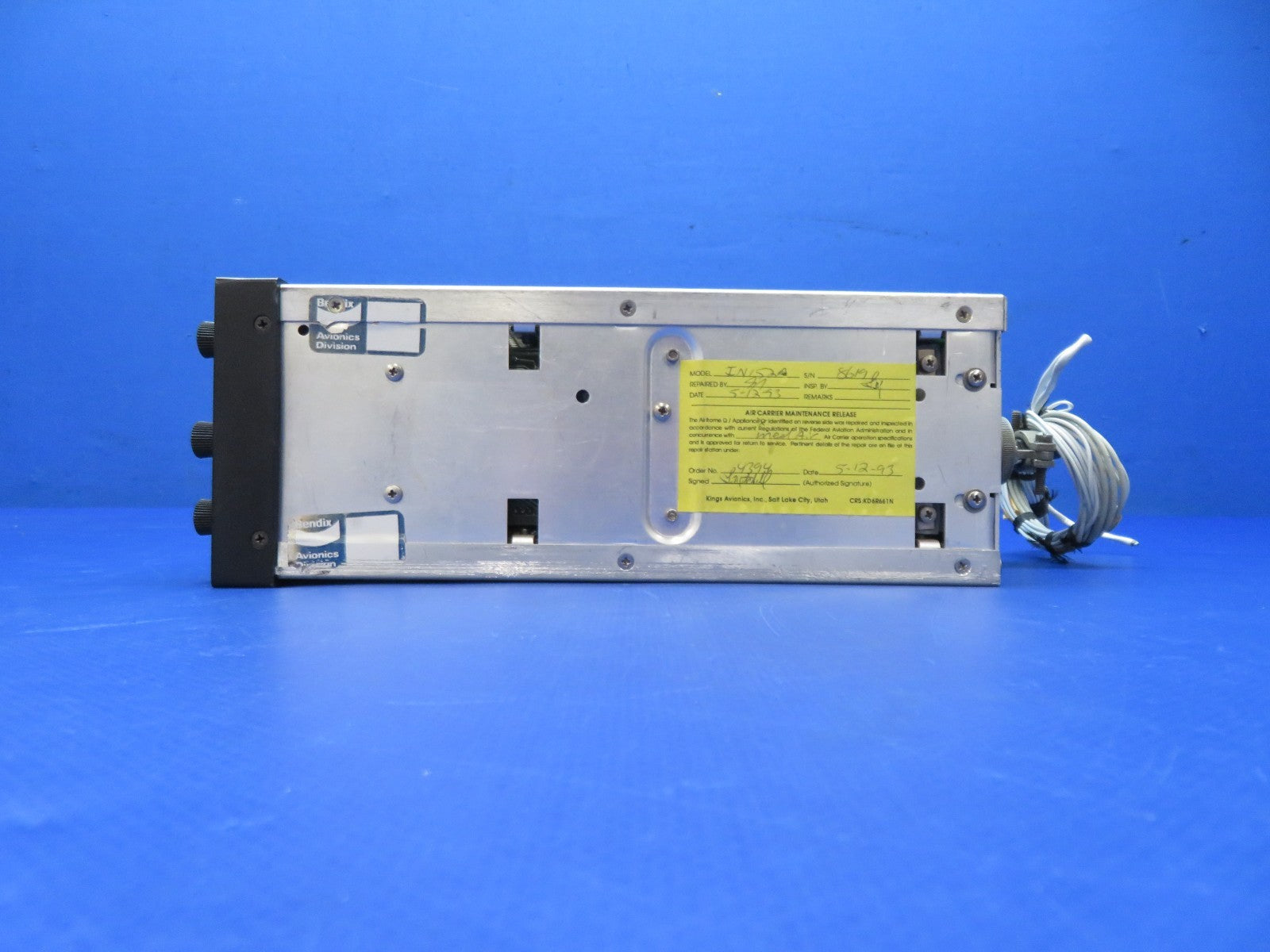Bendix Radar Indicator IN-152A w/ Tray 28v P/N 4000946-5201 WARRANTY (0326-235)7