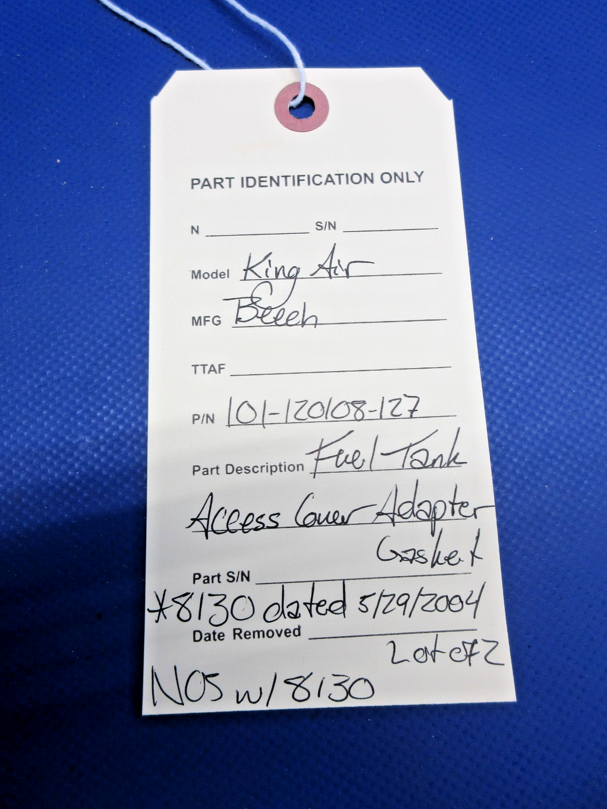 Beech Fuel Tank Access Cover Gasket w/8130 01-120108-127 LOT OF 2 NOS (0426-768)18