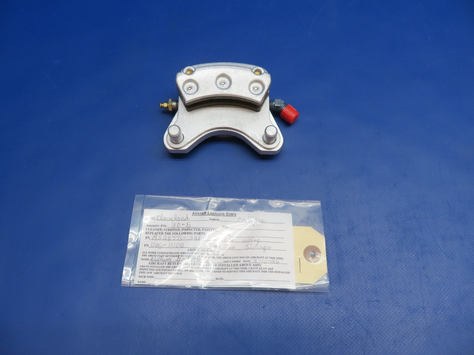 Mooney M20 / M20E Cleveland Brake Caliper P/N 30-5 REBUILT w Linings (0326-1790)0