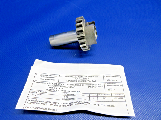Continental Magneto Drive Gear w/8130 P/N 629076 (0226-1006)0