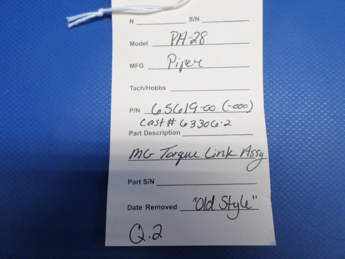 Piper PA-28 MG Torque Link Assy P/N 65619-00 (0624-755)