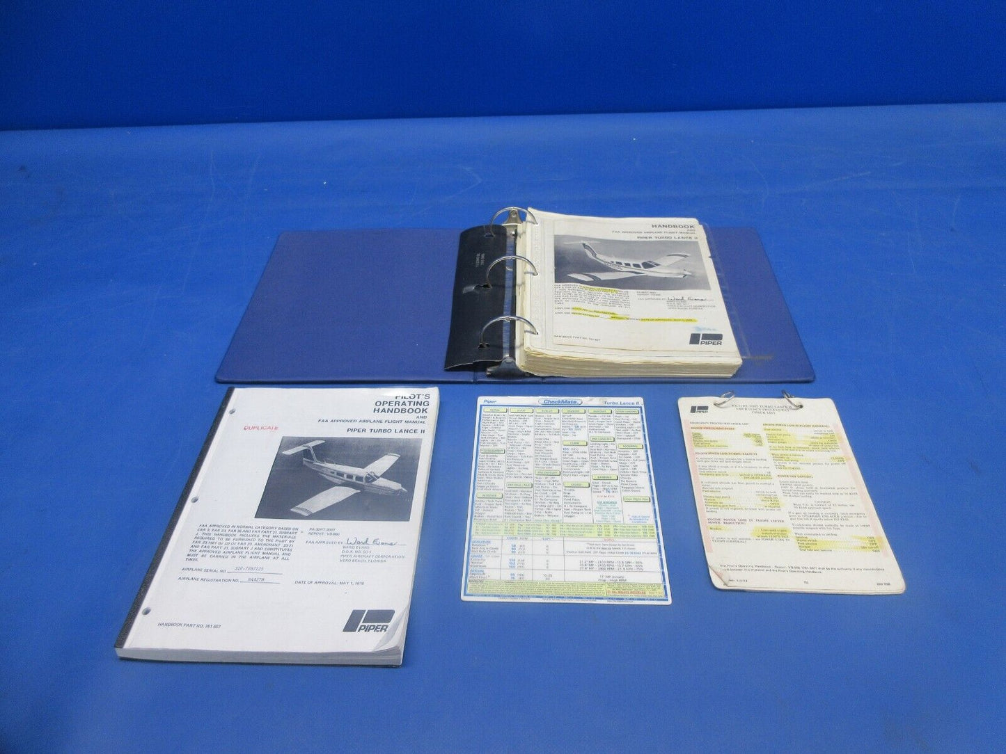 Piper PA-32RT-300T Pilot Operating Handbooks & Check List P/N 230-58 (1124-702)
