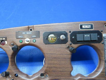 Mooney M20 / M20E Flight Panel w/ Cover Assy P/N 820001-3 (0424-169)
