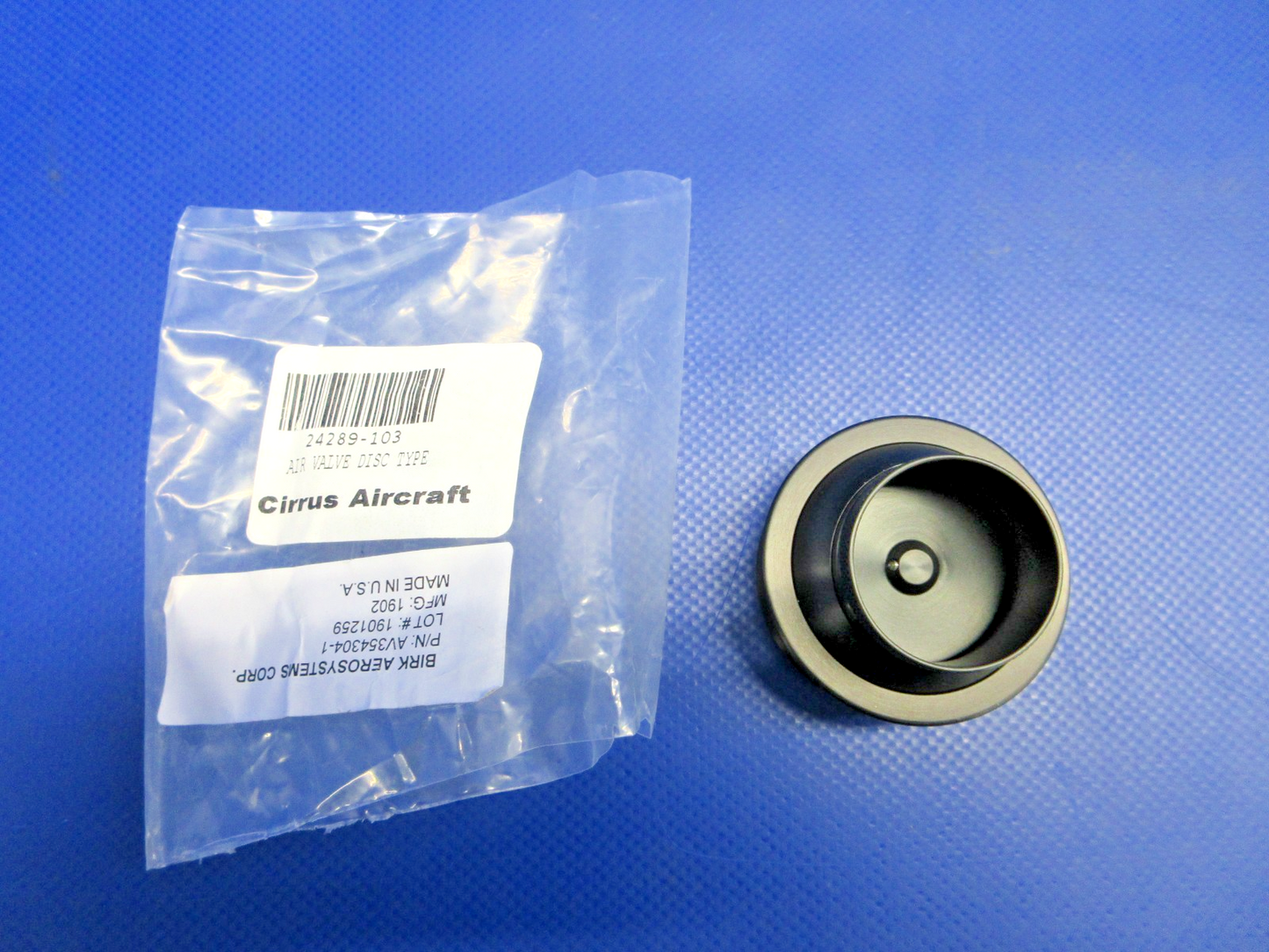 Cirrus SR20 / SR22 Cabin Air Valve P/N 24289-0103 NOS (0326-1009)4