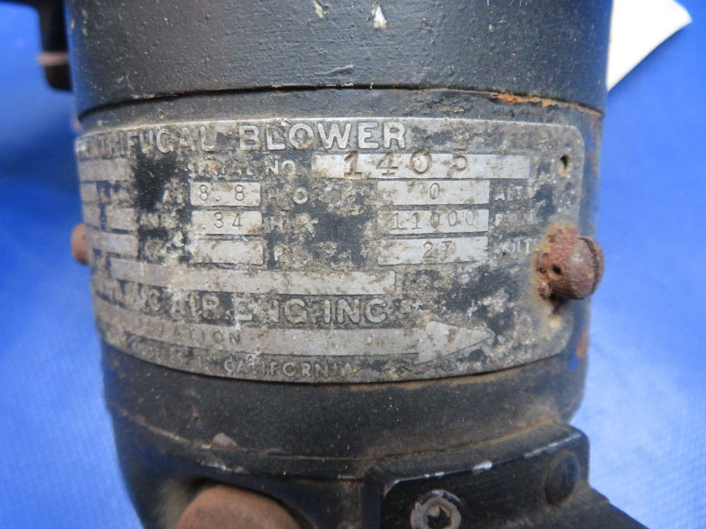 Dynamic Air Centrifugal Blower 27v P/N 0175A-3 TESTED (0424-260)