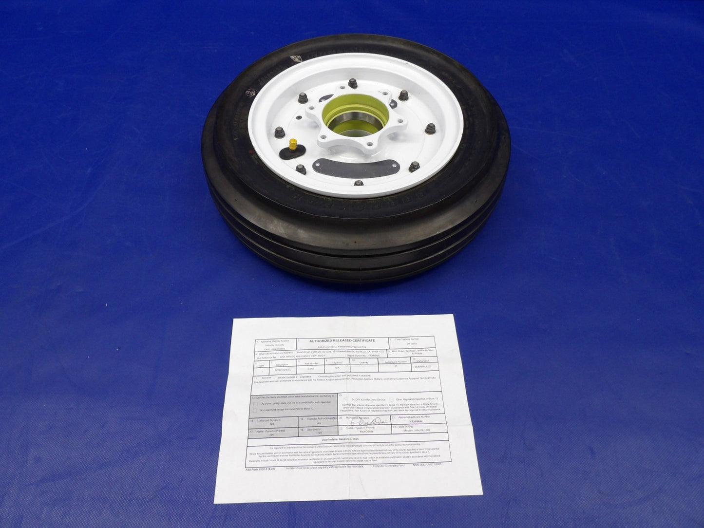 Goodrich Nose Wheel 18x4.4 w/ Goodyear Tire w/ 8130 P/N 3-999 (0626-2063)0