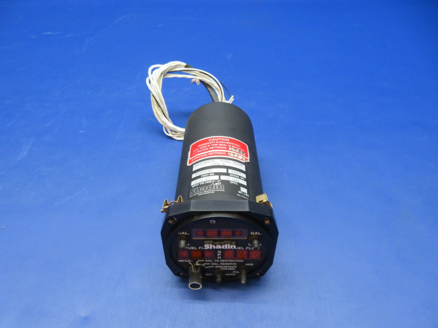 Cessna 421 Shadin Fuel Flow Indicator 14/28v P/N 910532P WARRANTY (0326-238)3