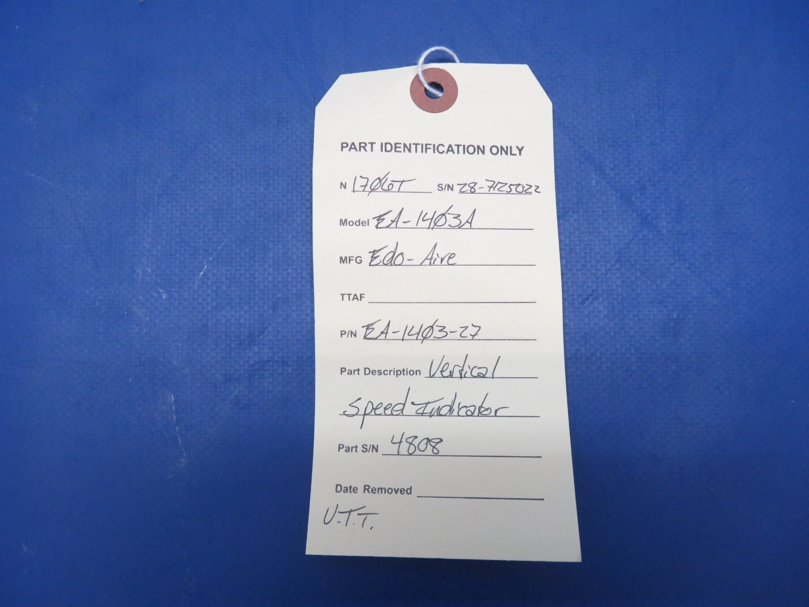 Edo-Aire EA-1403A Vertical Speed Indicator P/N EA-1403-27 WARRANTY (0726-445)8