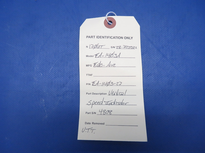 Edo-Aire EA-1403A Vertical Speed Indicator P/N EA-1403-27 WARRANTY (0726-445)8